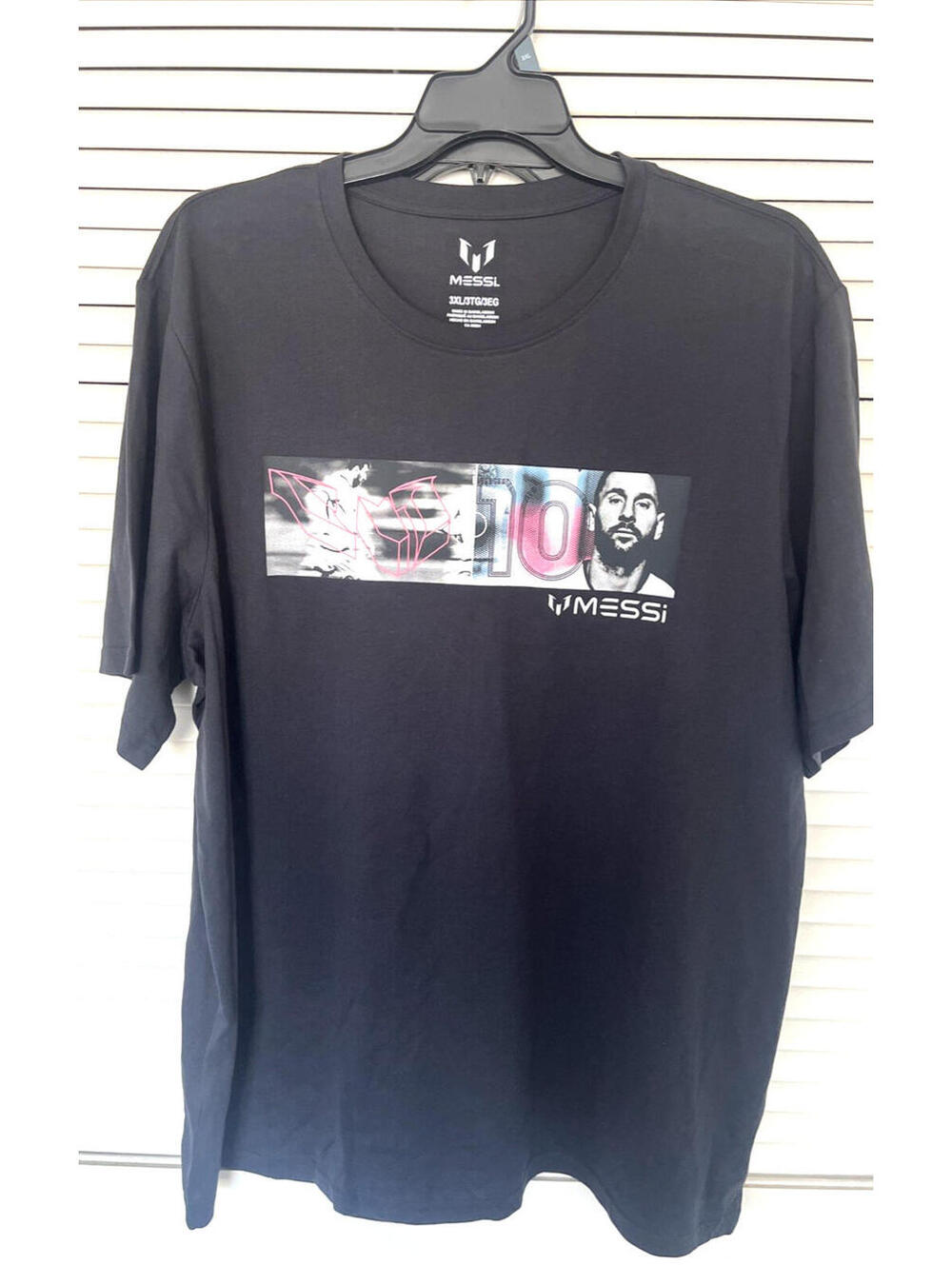 LIONEL MESSI BLACK T SHIRT TEE SOCCER  INTER MIAMI FC  3xl